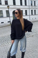 Sheila - Damska Bluza z wycięciem na plecach 'Black Velvet'