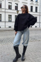 Sheila - Damska Bluza z wycięciem na plecach 'Black Velvet'