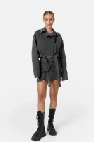 Sheila - Women's gray faded denim jacket 'Catalina'